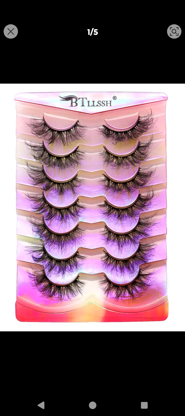 7 pairs Fluffy Eyelashes