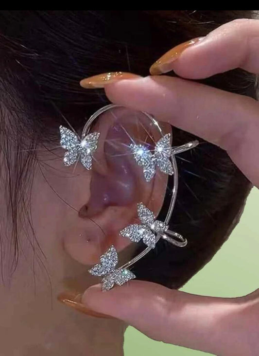 Decor Sparkling Rhinestone Inlaid Ear Wrap