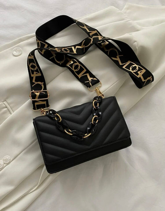 Mini Black Flap Bag