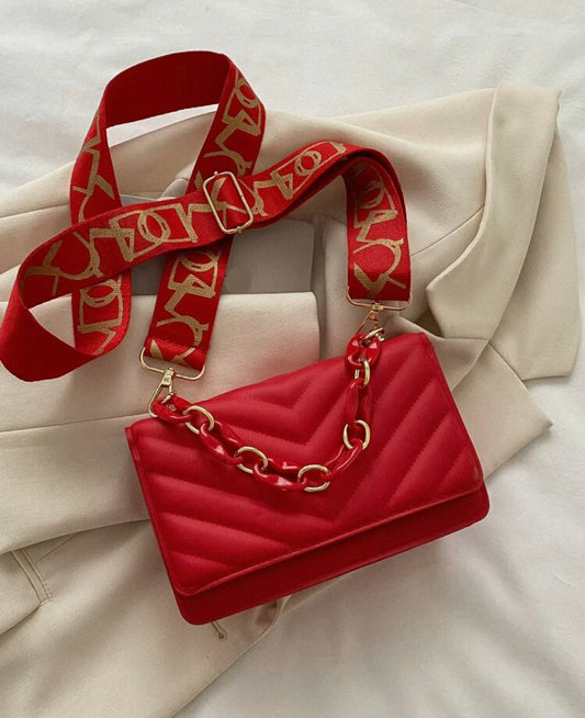 Mini Red Flap Bag