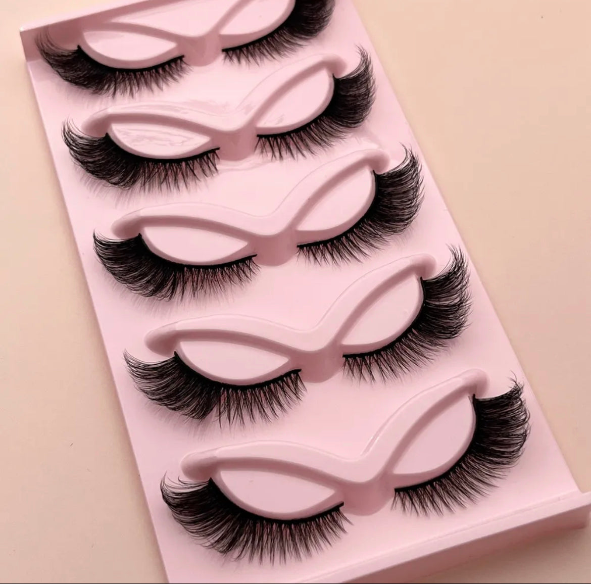 5 Pair Dramatic Volume Fox Eye, Cat Eye Lashes