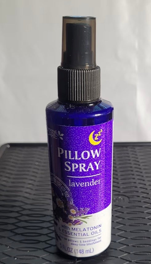 Personal Care Lavender Pillow Spray with Melatonin and Essential Oils, Sleep Time Aromatherapy Mist for Bedding