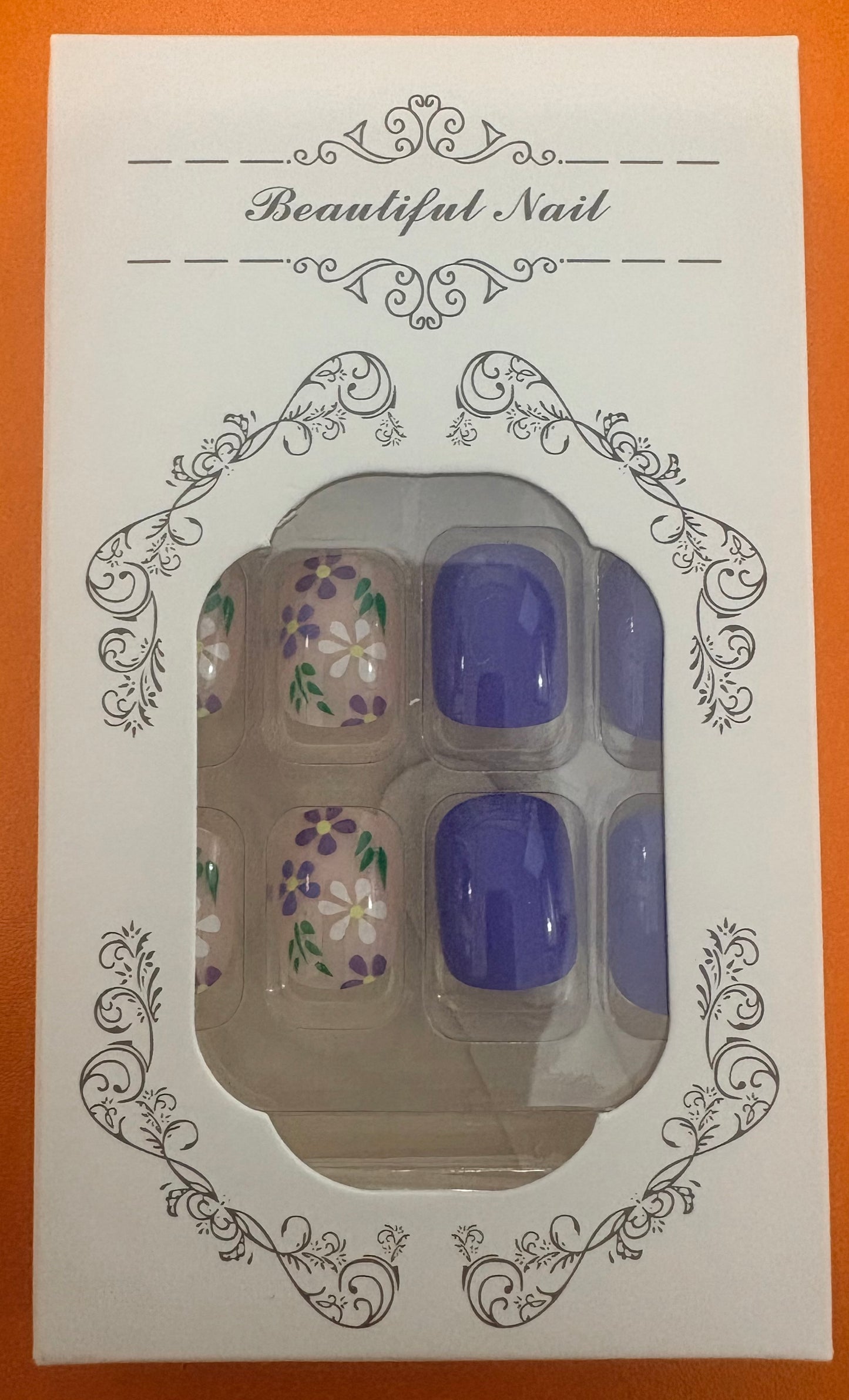 Dark Purple Short Almond Press on Nails