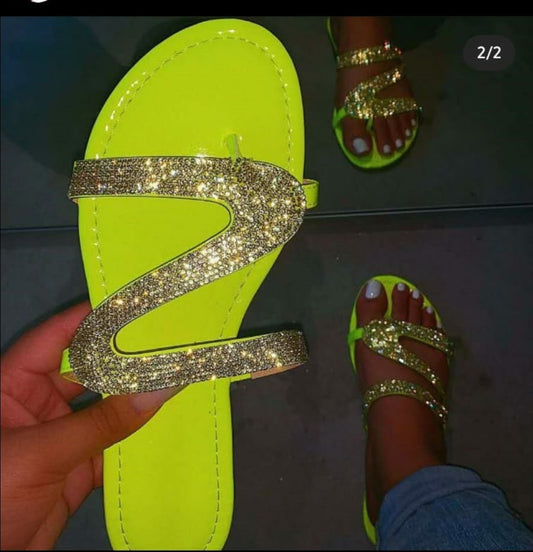 Yellow Diamond Sandals