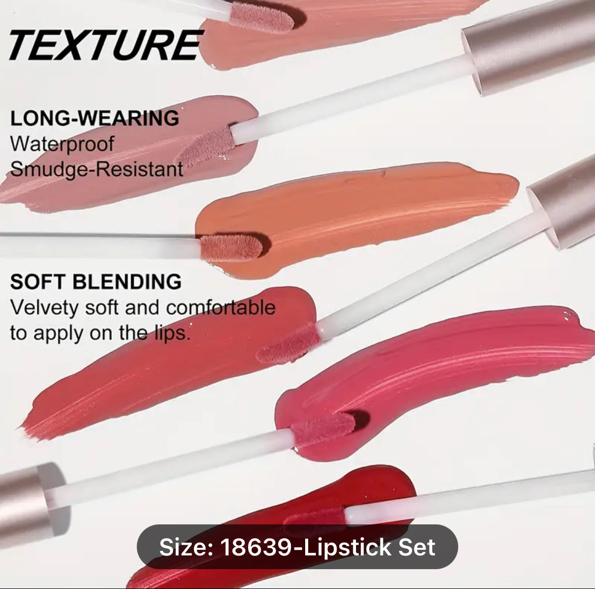 6 pcs/ set waterproof Matte Velvet