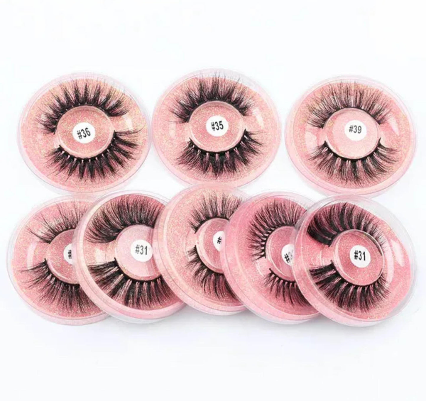 Natural Long Fluffy Wispy Faux 3D Mink Eyelashes