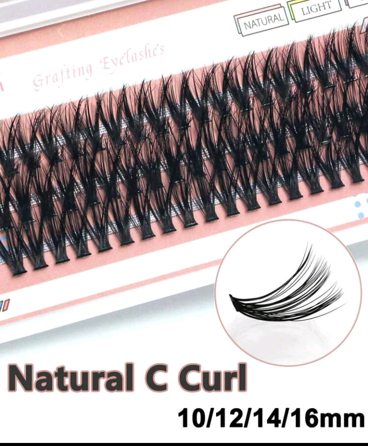 60 Pcs Cluster Lashes Faux Mink Eyelashes 40D 0.07C Curling Volume Lash 12-14-16mm Natural Look 3D Fake Eyelashes Individual DIY Eyelashes Extension