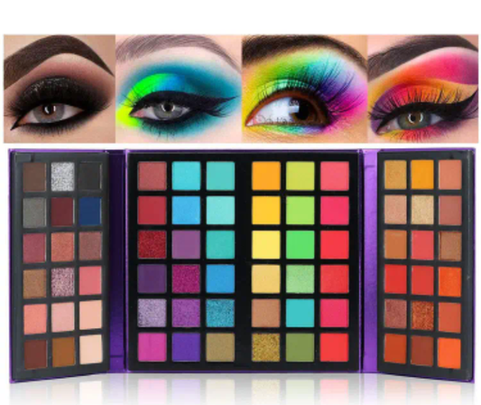 [72 Color] 72 Color Eyeshadow Palette | All In One | Shimmer Matte Nude Natural | Carnival/Mardi Gras/Masquerade