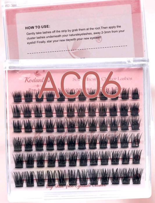 Self Adhesive Eyelashes Press On Lashes Clusters Natural 10-16mm Self Adhesive Eyelashes Natural Lash Extensions No Glue Needed Cluster Lashes 60pcs Pre Glued Lashes Easy To Apply